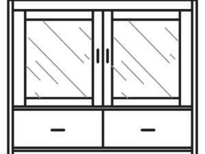 Galena Server with Bottom Drawers - 48"