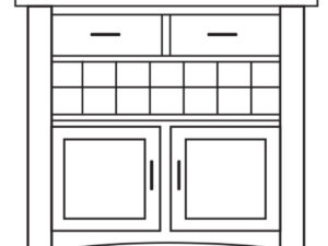 Veranda Wine Buffet - 37¾"