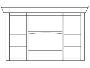 Veranda Wine Hutch - 76½"