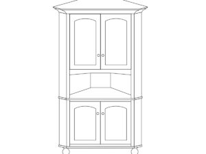 Spring Valley Corner Hutch