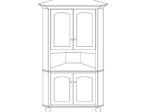 Spring Valley Corner Hutch