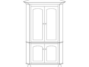 Spring Valley Corner Hutch